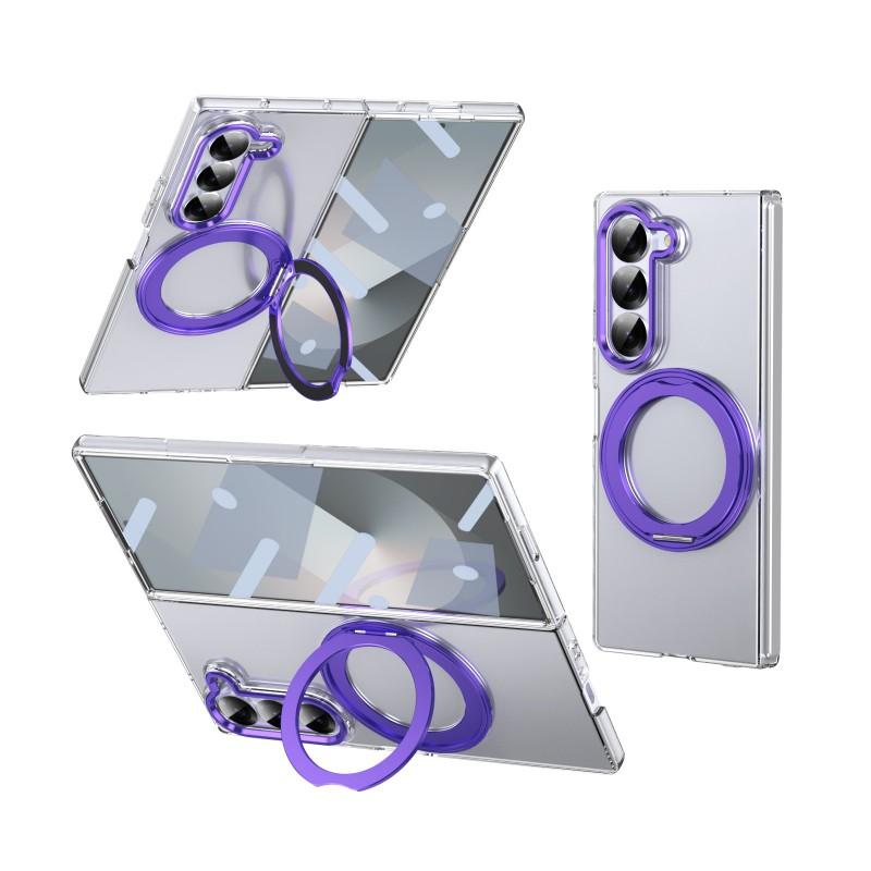 Чехол для Galaxy Z Fold 8 Ultra с вращающейся на 360° подставкой, совместимый с магнитной беспроводной зарядкой, 7 6 шт. Защитная крышка