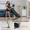 Folding Treadmill for Home Motorised Running Machine w/ LCD Display Black