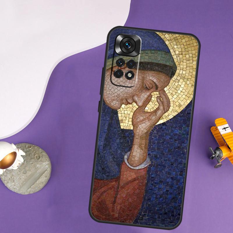 Virgin Mary Case For Xiaomi Redmi Note 13 Pro 14 12 9 10 11 Pro 10S 11S 12S Redmi 13C 14C 10C 12C Cover