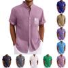 Men'S Casual Loose Short Sleeved Printed Shirt With Fashionable Top