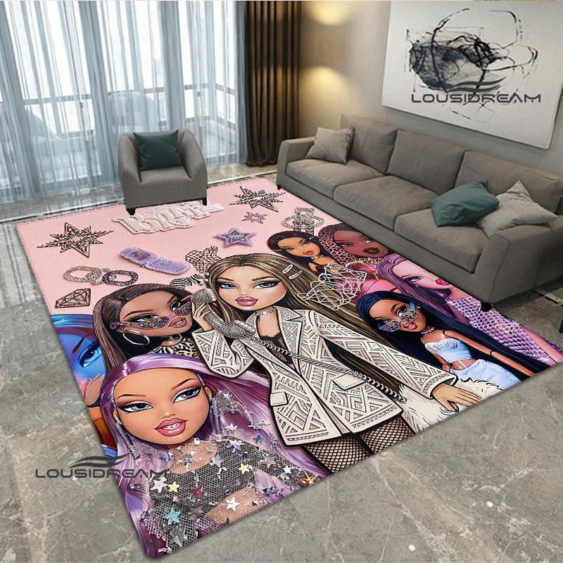 Ковер с принтом Bratz в стиле каваи Нескользящий ковер уличные ковры ковер для зоны декор ковра для спальни подарок на день рождения