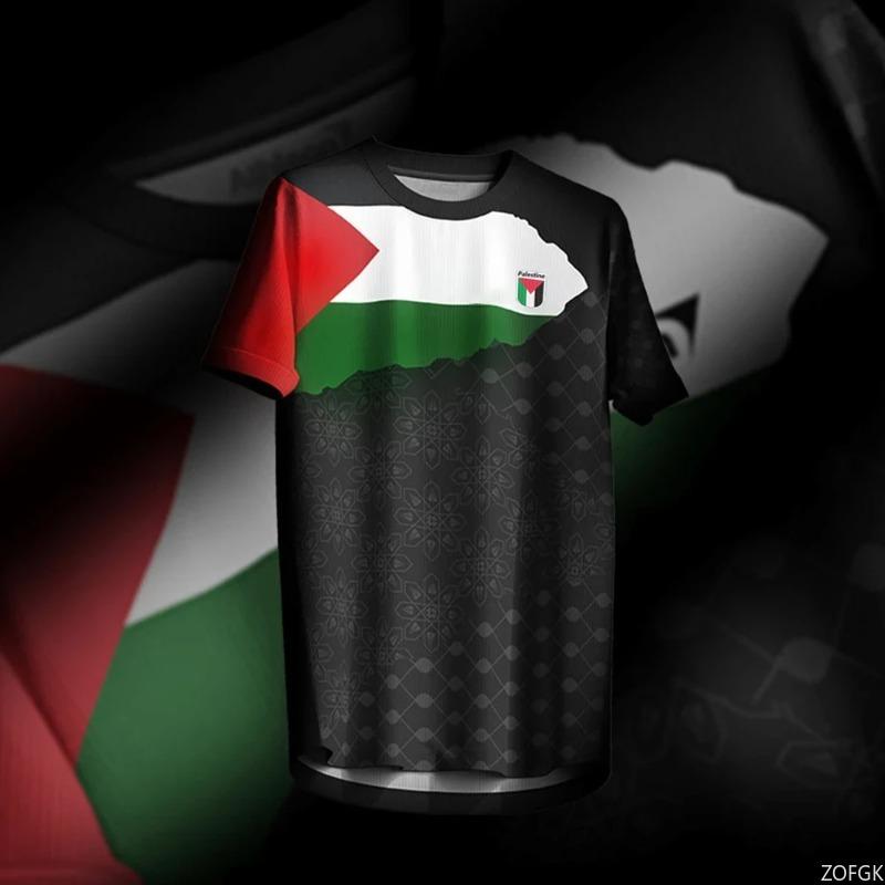 Мужская футболка Футболка с принтом национального флага Летняя спортивная Мужская и женская футболка с коротким рукавом Свободного кроя