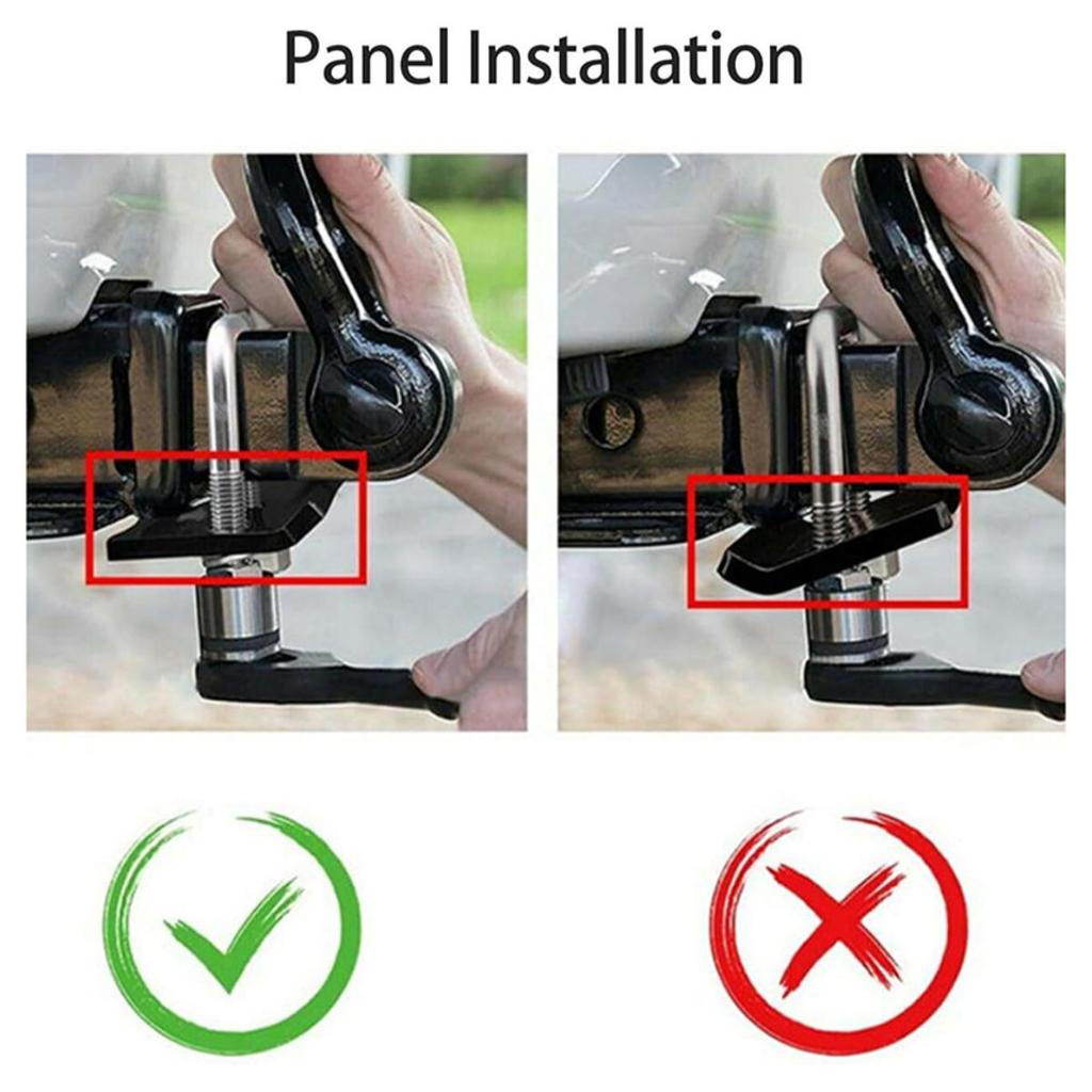 Trailer Damper U-Bolt Heavy-Duty General Anti-Rattle Stabilizer Hitch Tightener Lock Down Tow Clamp Trailer Couplings Parts