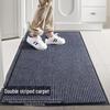 Double-Striped PVC Entrance Mat - Non-Slip, Water-Absorbing Dust Removal Carpet for Home and Hotel