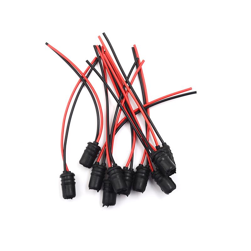 10 шт. T10 удлинитель патрона для лампочки, мягкая резиновая клиновидная основа