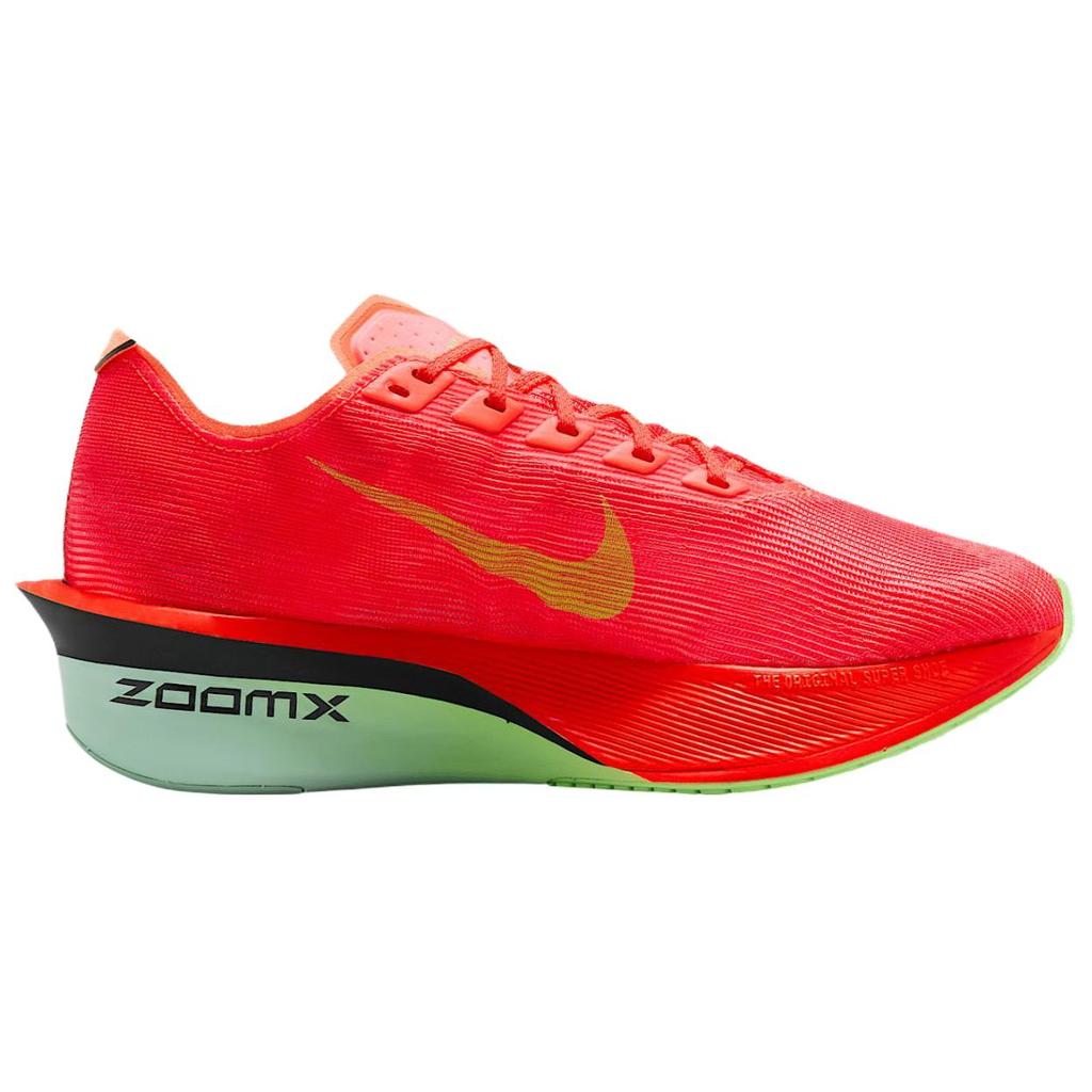 Nike ZoomX Vaporfly Next% 4 Яркие темно-красные лаймовые женские кроссовки Red Mint-Foam Cave-Purple HF6412-600