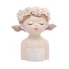 Цветочный горшок из смолы 23,5 x 14,5 x 27 см Модный горшок-кашпо в виде головы
