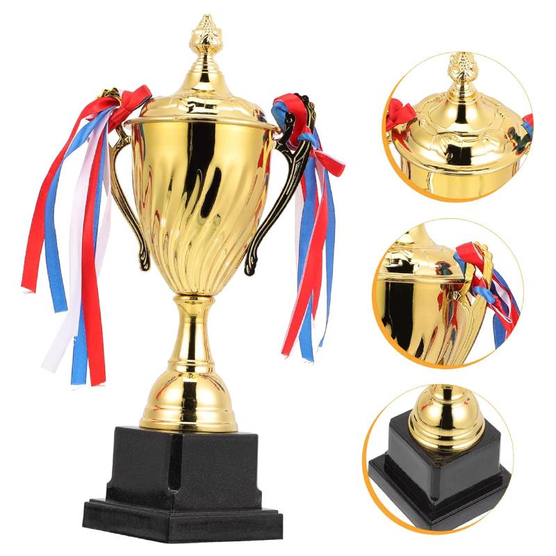  Large Golden Custom Metal Trophy Components Sport Medals Prize Cup Winner Souvenir Awards