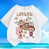 Hot LABUBU Trend Cartoon 3D Print Kids T Shirts Boy Girls Cool Short-Sleeved Child Clothing