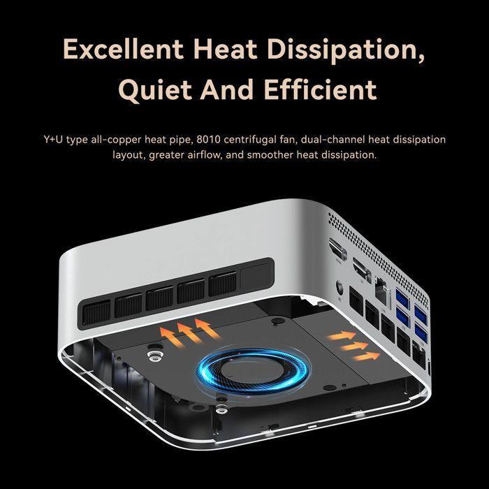 MLLSE G10 Mini PC - Ryzen 7 - 16GB LPDDR5 SSD - Radeon 780M - WiFi 6 - HDMI DP Type-C - Compact Computer