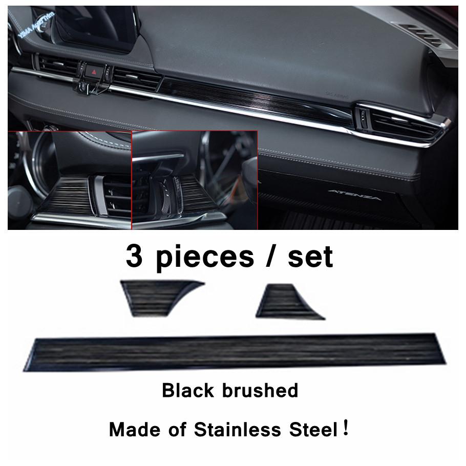 Black Brushed Window Lift Button / Door Handle Bowl / Gear Shift Box Decor Panel Cover Trim For Mazda 6 - 2024 Accessories