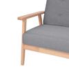 Vidaxl Sofa 3-Osobowa, Tapicerowana Tkaniną, Jasnoszara