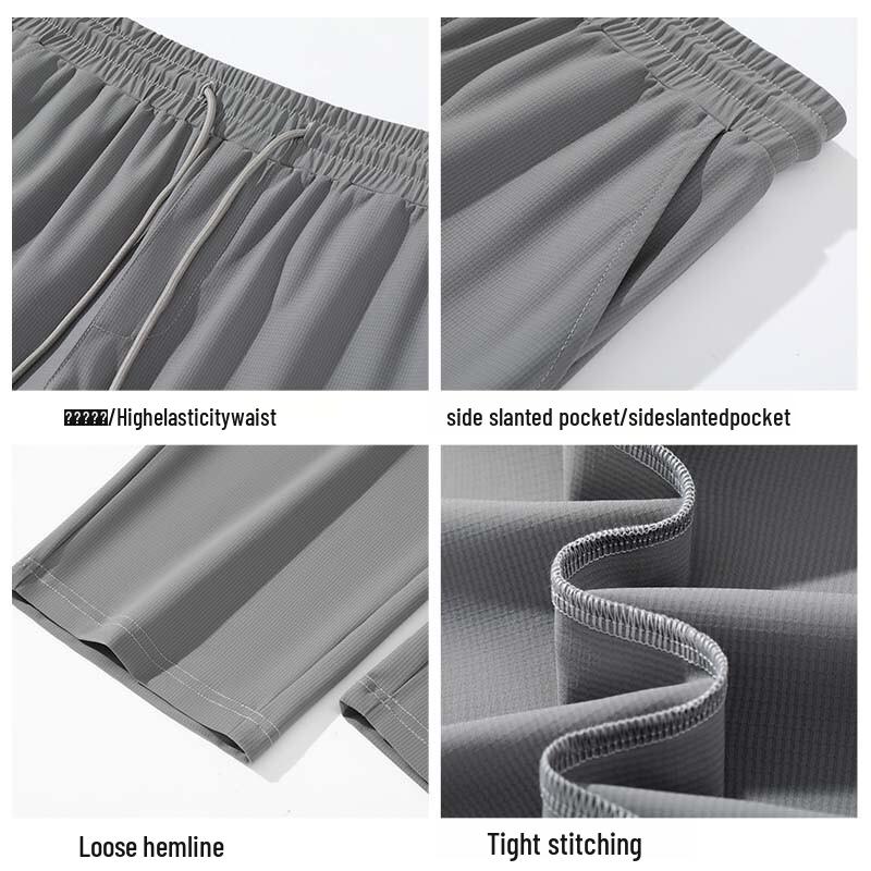 Mark Fairwhale Men's Lightweight Breathable Ice Silk Straight Casual Pants