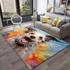 Happy Dog Rug: Spread Joy with Vibrant Colors Pet Lover Gifts Abstract Animal Art Carpets Anti slip carpet can be machine washed