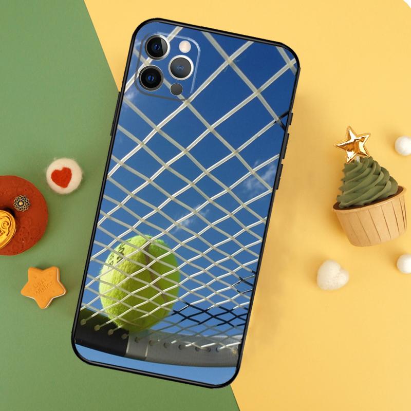 Спортивный чехол для телефона с рисунком теннисного мяча для iPhone 17 17Air 16 15 14 13 11 12 Pro Max 12 13 Mini 16E Ударопрочный чехол