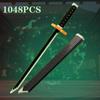 Samurai Sword Building Blocks Anime Weapon Model Assembly Bricks Boys Toy Idea Desktop Decoration Kids Toys Gifts