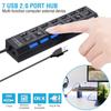 4/7 Ports USB HUB with On/Off Switch LED Light USB 2.0 Hub High Speed Adapter Portable USB Splitter For Computer Laptop Accessories