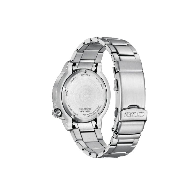 Citizen Серия Promaster 200M Водонепроницаемые Кварцевые часы Eco-Drive Часы из нержавеющей стали Мужские часы Серые BN0167-50H
