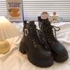 Platform Round Toe Female Short Shoes Spring Autumn Booties New In Goth Women's Ankle Boots Comfortable and Elegant Footwear