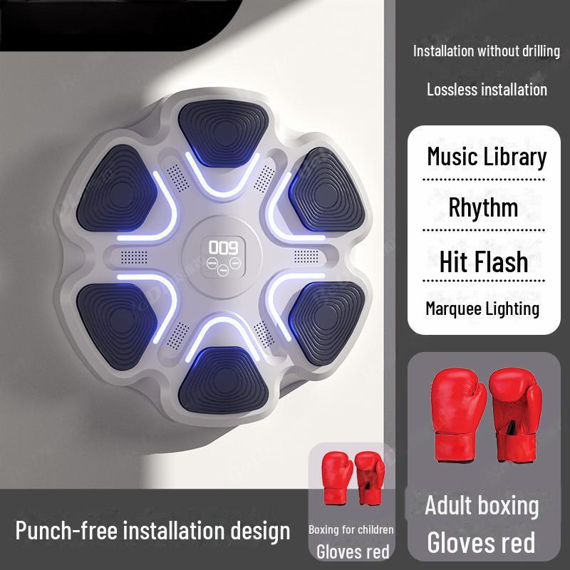 Умная Bluetooth музыкальная настенная мишень для бокса для домашнего фитнеса и тренировок