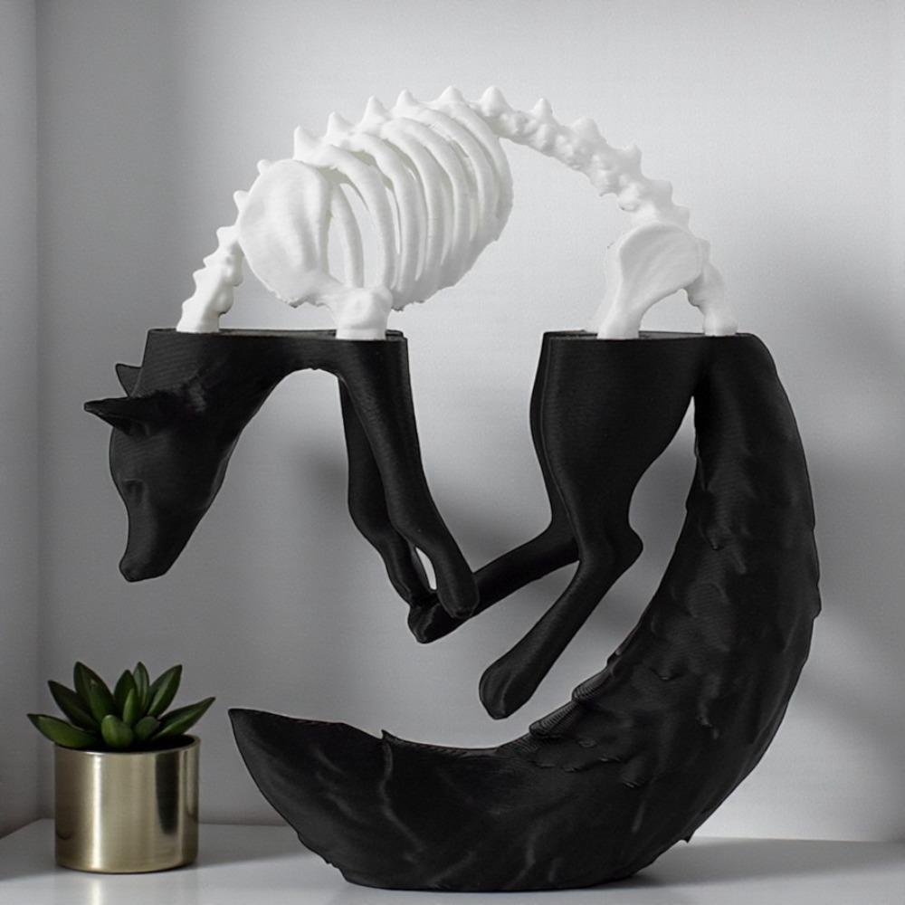 Simulation Wolf Desktop Decorations Creative 3D Printing Ornaments Home Decoration  Edge Decoration