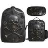 Набор из 3-х рюкзаков с мультяшными черепами для учеников начальной школы