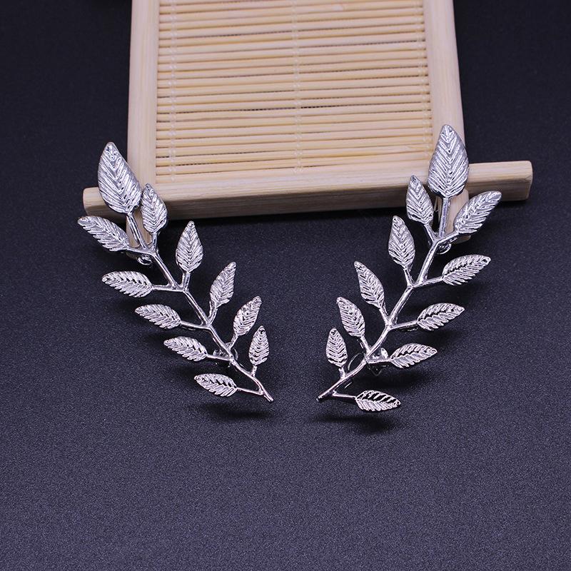 1 пара модных булавок для воротника рубашки костюма в виде листьев из сплава, броши, пуговица для воротника свитера для мужчин и женщин, повседневные модные аксессуары для одежды