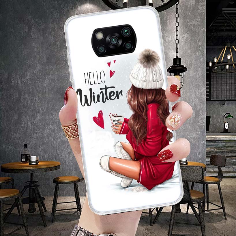 Girl Boss Female Coffee Soft Phone Case For Xiaomi Redmi 15C 15 13C 13 Poco X5 X6 X7 F7 Ultra M7 12C 12 10 10C 9C 9A 9T 9 Fundas