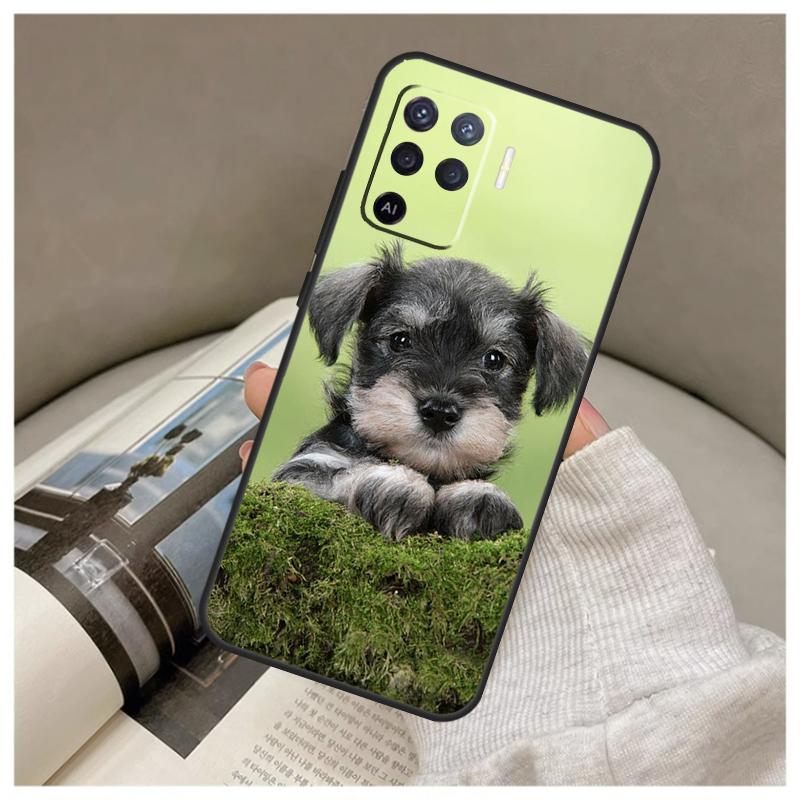 Чехол для щенка шнауцера для Oppo A80 A60 A40 A5 Pro A15 A16 A17 A57 A77 A94 A74 A54 A76 A96 A18 A38 A58 A78 A98