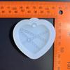 Keychain Silicone Mold Chain Heart Silicone Mold for Car Pendant Home Decor Crystal Epoxy Resin Mold Jewelry Making Mold