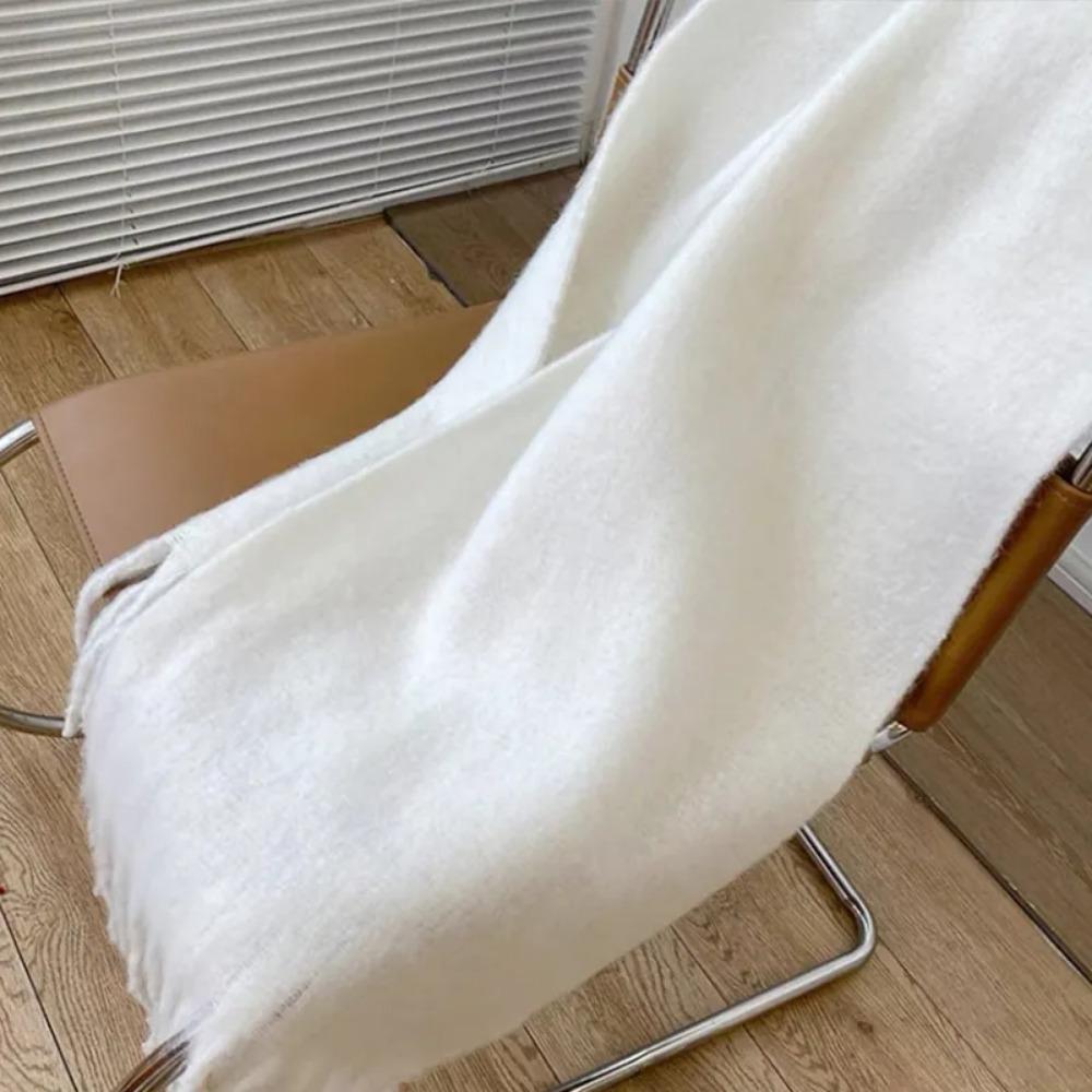 2025 20 Colors Solid Color Scarf Soft Women's Pashmina Shawl Thickened and Warm Scarves Large Cashmere Shawl