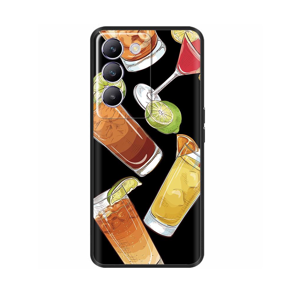 For Vivo V30 V40 SE Phone Case Shockproof Silicone Soft Bumper Cases For Vivo V40 SE V30 SE Luxury Painted Protection Back Cover