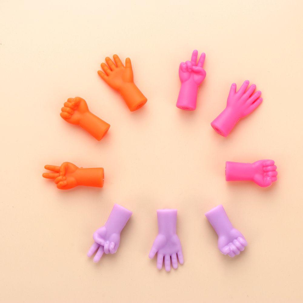 Rubber Gesture Mix Shaped Knitting Needles Stitch Protectors Weave Stopper Sewing Tools Needle Tip