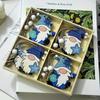 Новые трансграничные рождественские украшения, куклы без лица, пасхальные украшения, деревянные подвесные элементы., винтажный рождественский декор