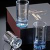 6 PCS/SET Thickened Cup Base Spirits Cup With Scales Vodka Cup Drink Cup Liquor Glass  Banquet