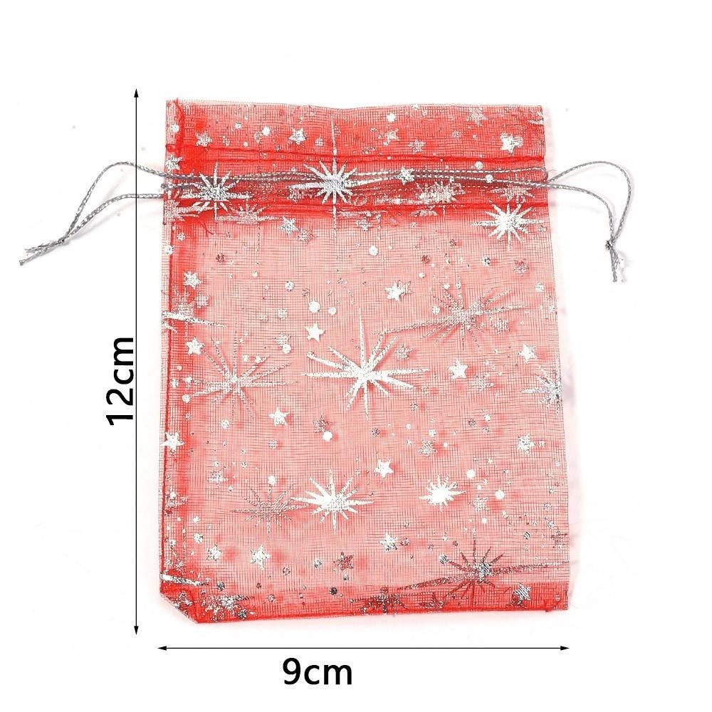 10Pcs Transparent Drawstring Gifts Bag Wedding Christmas Candy Gift Bags Jewelry Storage