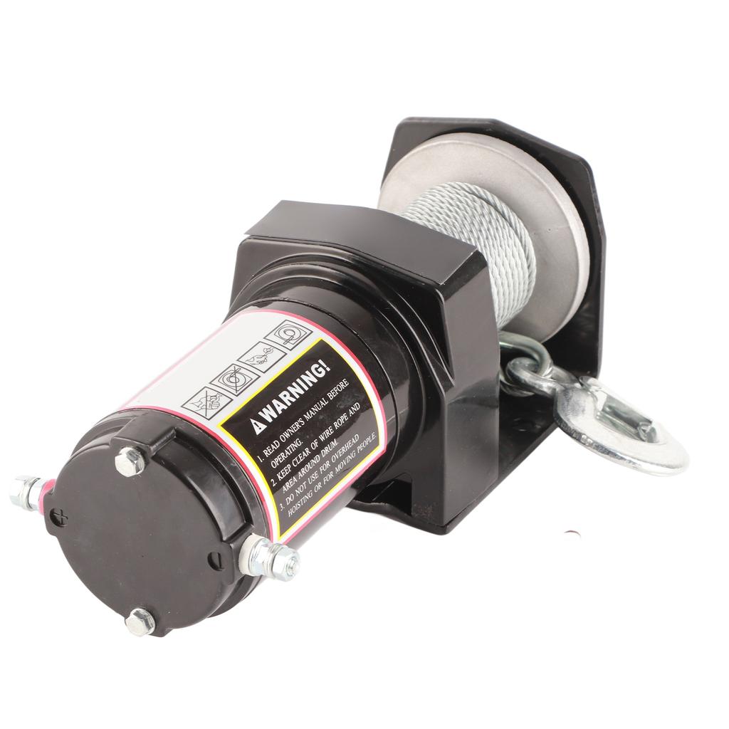Электрическая буксирная лебедка с дистанционным управлением, малошумная, 12 В постоянного тока, 2500 фунтов для ATV UTV