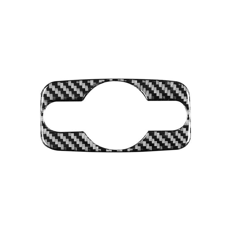 For Ford Mondeo 2011-2013 Carbon Fiber Auto Interior Front Headlight Adjust Control Buttons Knob Panel Frame Decoration Sticker