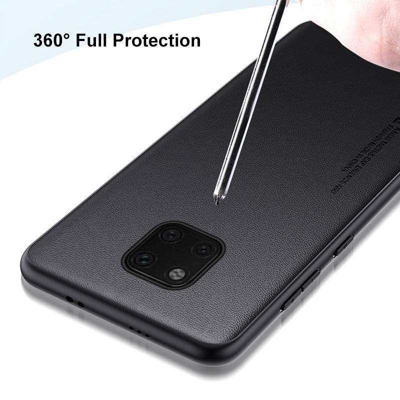PU Leather Case For Huawei Mate 20 Pro Back Cover Matte Silicone Full Protection Phone Case For Huawei Mate 20 Mate20 Pro