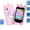 Kids Smart Phone Camera Toys Touchscreen Unicorn Baby Mobile MP3 Player Digital Camera Educational Toys for Girls Boys Age 3-8