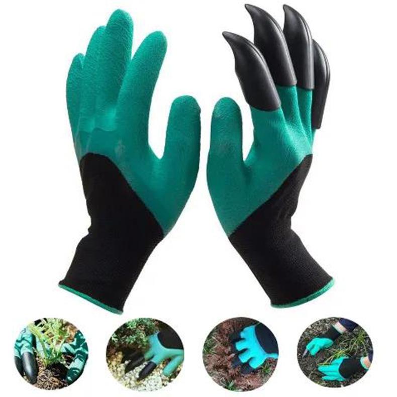 Gardening Gloves Coated Claw Digging Weeding Protective Work Gloves