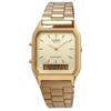 Casio Кварцевые часы Vintage Series Unisex Dual Time Gold Overseas Model [Casio] ANA-DIGI AQ-230GA-9DMQ [Товар]
