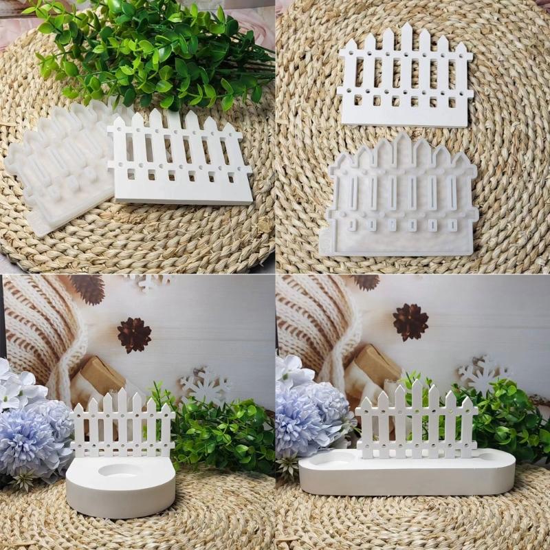 Fence Candle Holder Lawn Silicones Molds for Making Tealight Holder