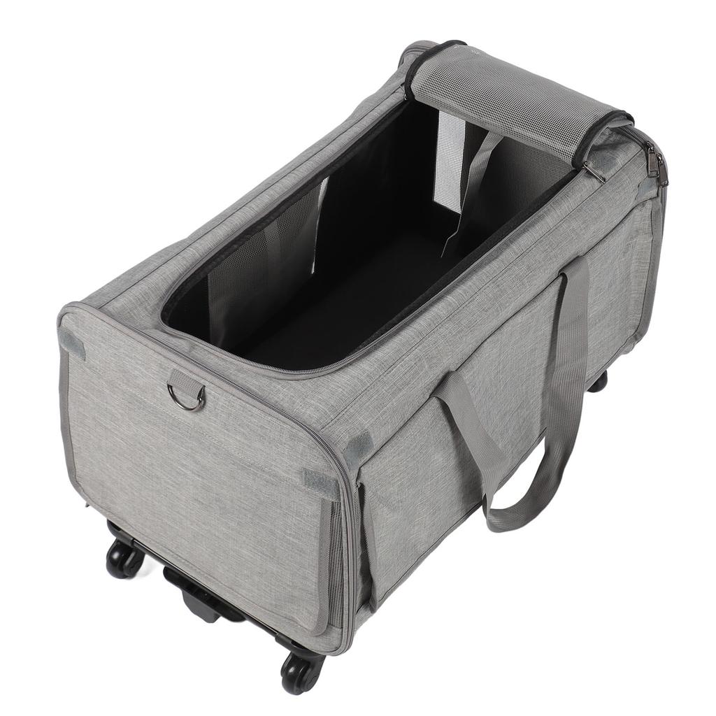 Переноска для домашних животных Многоцелевая портативная дышащая складная съемная переноска на колесах для собак и кошек