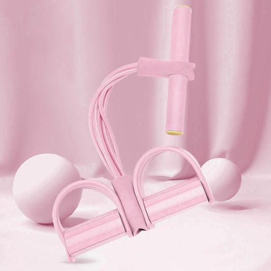 Sit-up Pedal Puller Resistance Band с ручкой Многофункциональный 4/6-трубчатый эластичный канат для йоги для мужчин и женщин Тренажер для натяжения педалей Тренировочное оборудование