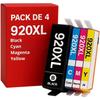 Pack of 4 Compatible HP 920 XL Cartridges OfficeJet 6000, 6500/E709/E710/Wireless, 6500A,/Plus, 7000/Wide , 7500A/Wide , E710A/N