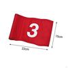 Флаги для гольфа, большой пронумерованный нейлоновый портативный тренажер с трубкой, вставленной в паттинг-грин для