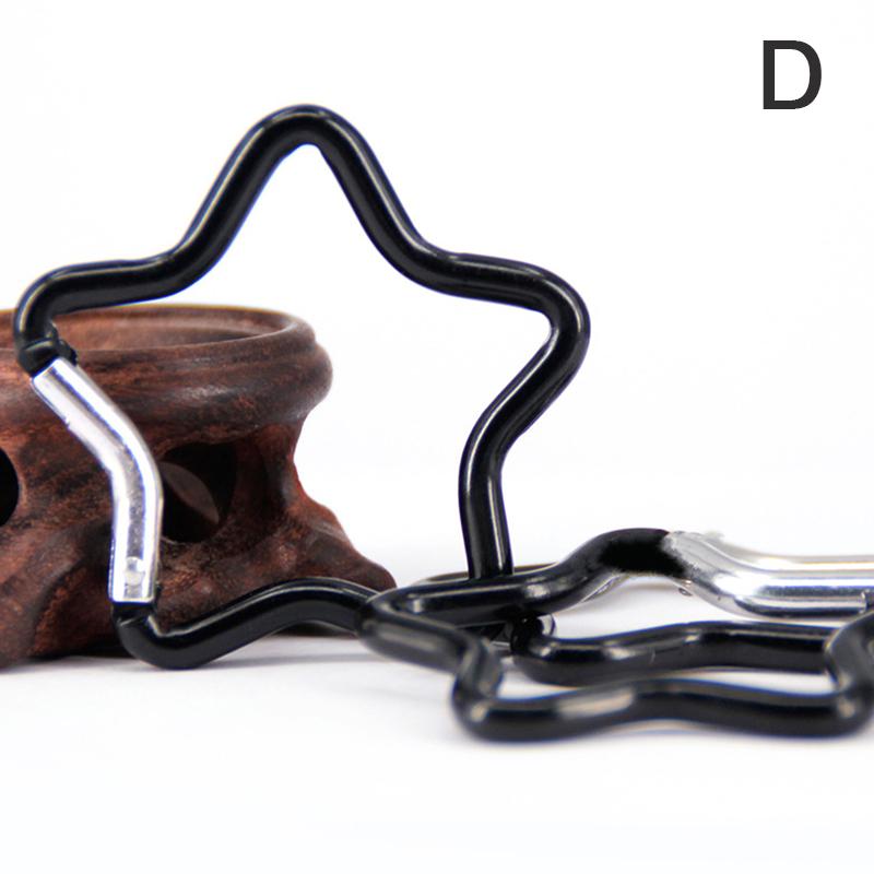 Алюминиевый сплав Открытый звезда форма пружина замок карабин зажим брелки для рюкзака кемпинга походов путешествий