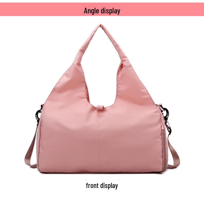 Женская сумка для йоги и фитнеса большой вместимости с отделениями для мокрых и сухих вещей, ручная сумка, сумка через плечо и через плечо