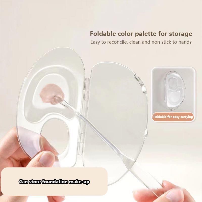 Складная палитра для жидкой основы, набор инструментов для акрилового макияжа, набор палочек для смешивания крема, набор для хранения тестовых палеток, косметические аксессуары для красоты